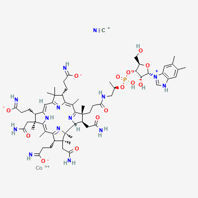 Структурна формула: CYANOCOBALAMIN