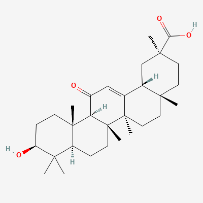 Структурна формула: GLYCYRRHETINIC ACID